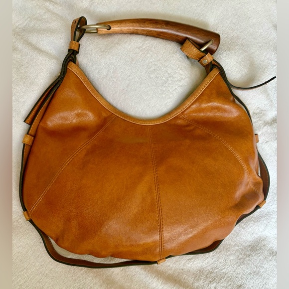 Vintage Early 2000’s hand bag from Express. Cute wooden handle detail. - Picture 13 of 13